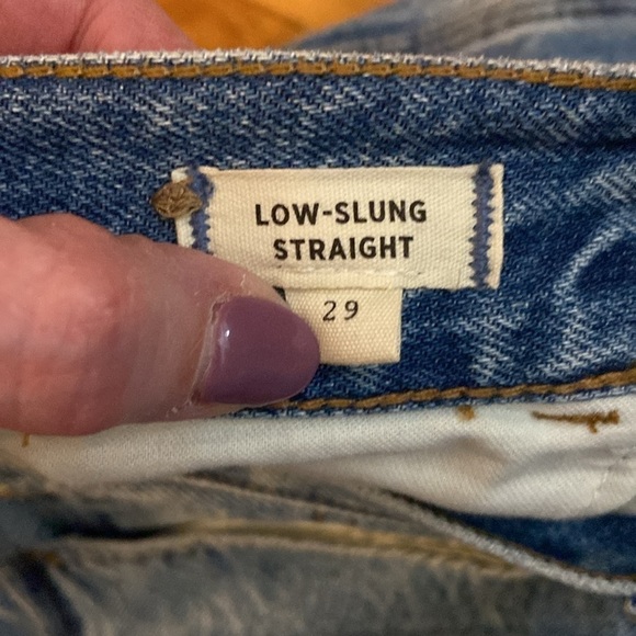 Madewell Low Slung Straight Carpenter Jeans in size 29, EUC, like new - Picture 11 of 16